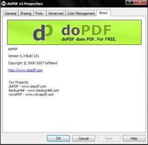 doPDF properties